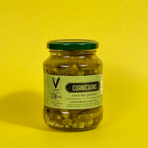 Viniteau Cornichons (extra fine gherkins) 185g glass bottle