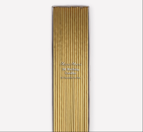 MeriMeri Super Skinny Gold Cake Candles