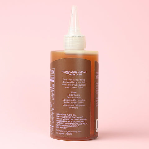 Algae Cooking Club Shiitake Mushroom Oil Side Panel