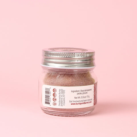 Burlap & Barrel Damask Rose Petal Powder Ingredients Panel