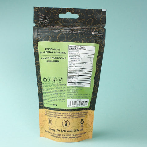 Finca La Rosala Rosemary Marcona Almonds Package Back