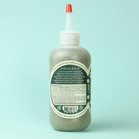 Shuug Original Shoug Hot Sauce Ingredient Panel